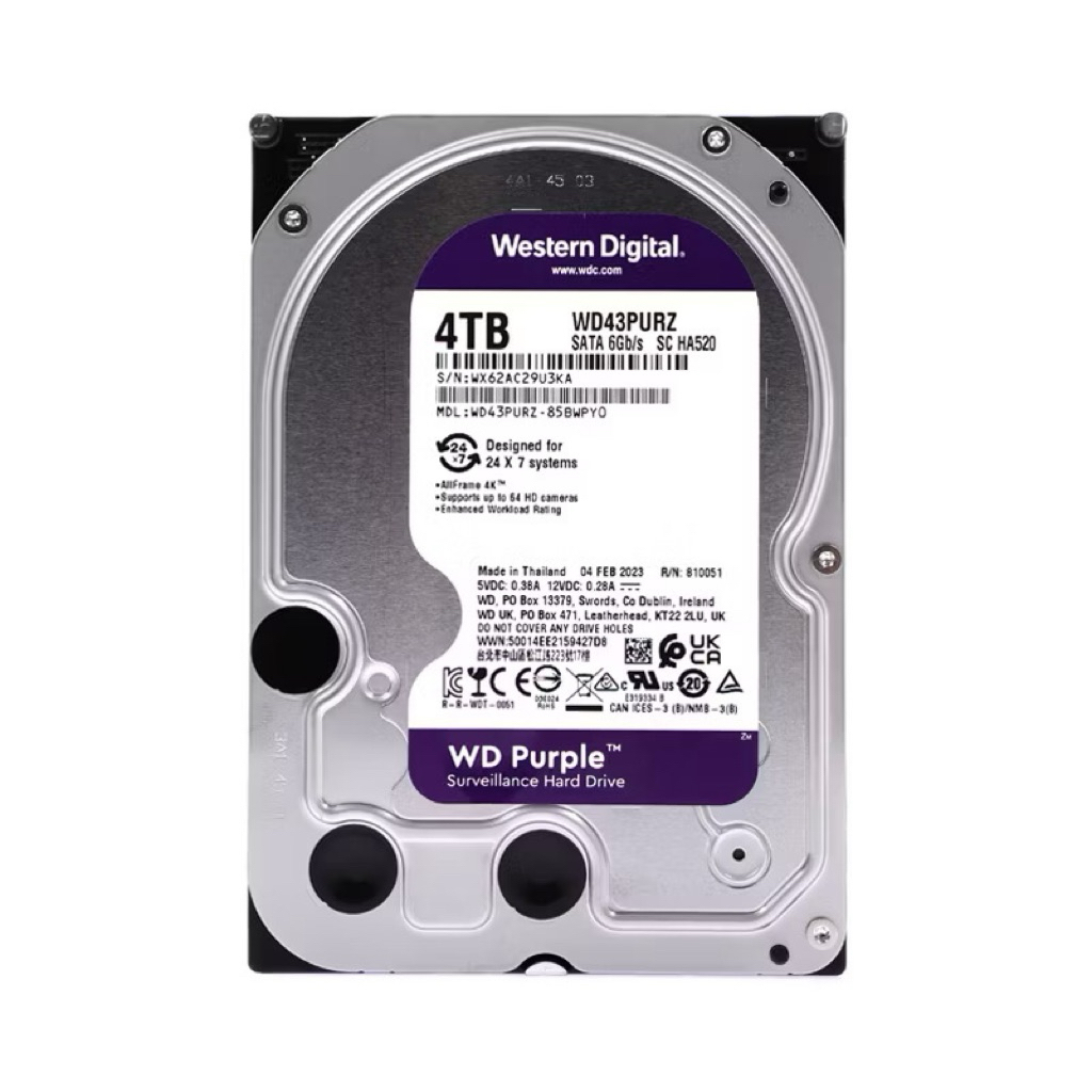 ฮาร์ดดิสก์ 4TB WD รับประกัน3ปี ของแท้มือ1