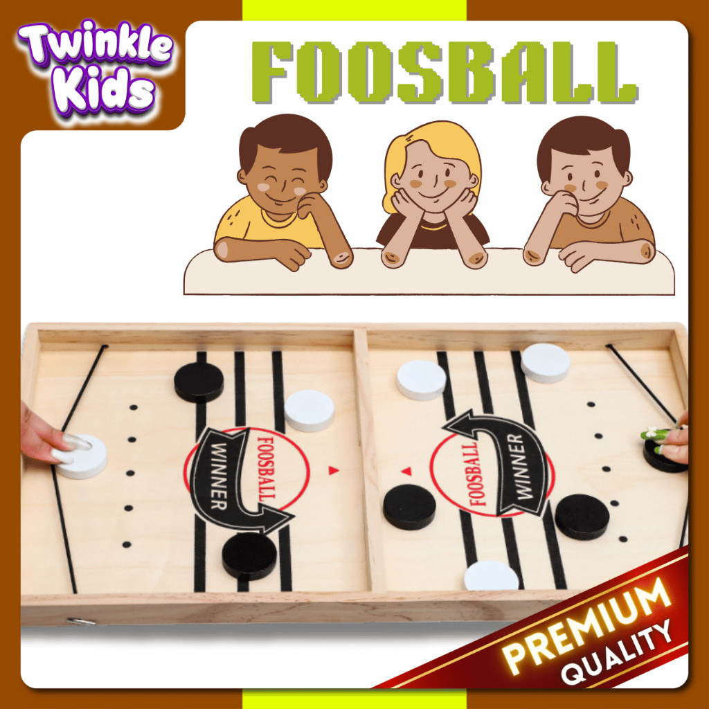 กระดานเกมส์ ฟุตบอล SlingPuck Game เกมกระดานพ่อแม่ลูก บอร์ดเกม ของเล่น - TwinkleKids