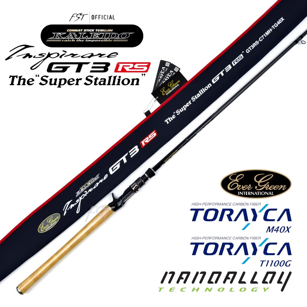 คันเบ็ด Evergreen - Kaleido Inspirale GT3 RS / GT3RS-C71MH-TG40X - the "Super Stallion GT3RS" ของแท้