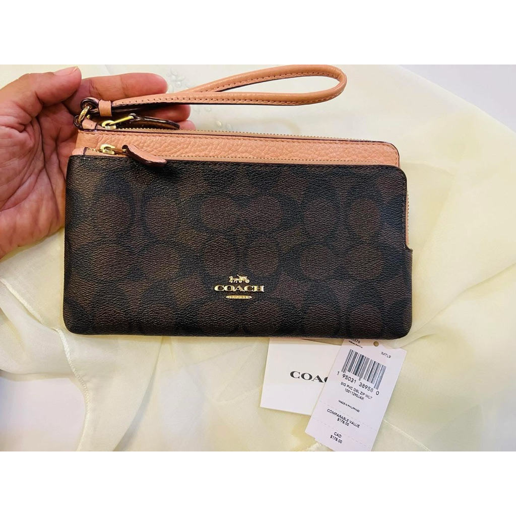 COACH C5576 คล้องมือ 2 ซิป L