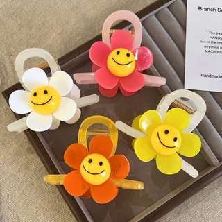 A1308 กิ๊บหนีบผมสไตล์เกาหลี ดอกเดซี่หน้ายิ้ม พร้อมส่งในไทย