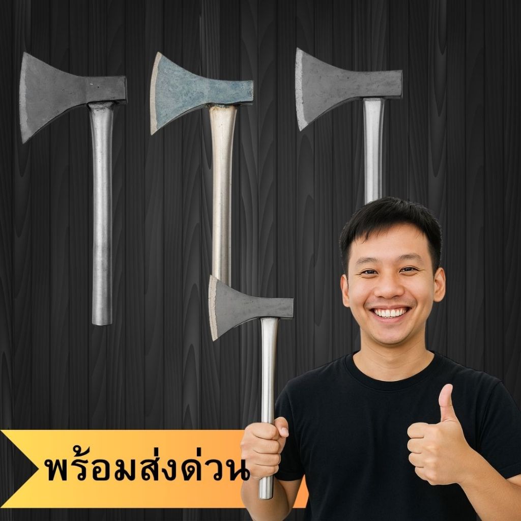 💥 พร้อมส่งด่วน 💥 ขวานเหล็ก อุปกรณ์ช่าง ขวานงานไม้ ขวานช่างเหล็ก เครื่องมือช่าง
