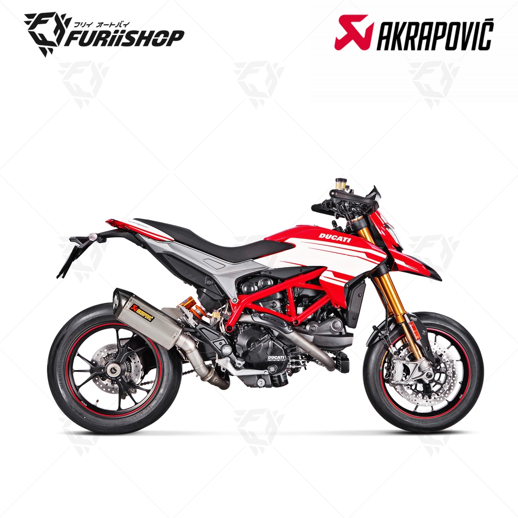 ท่อ Akrapovic slip on Titanium : for Ducati Hypermotard 821 & Hyperstrada 821 & Hypermotard 939 2016