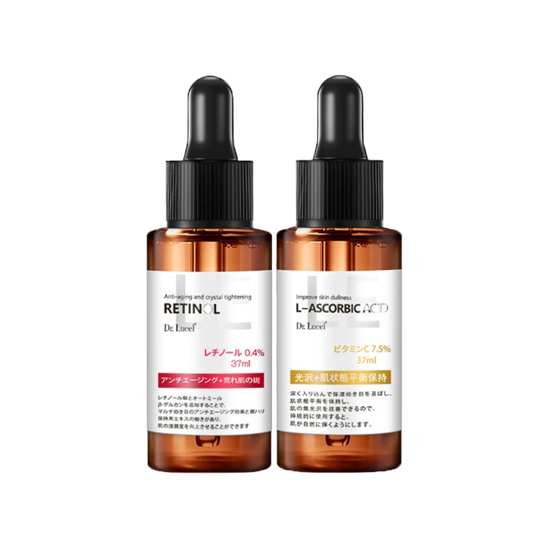 DR.Lucel 0.4% Retinol Essence 37ml + 7.5% Vitamin C Whitening Essence 37ml