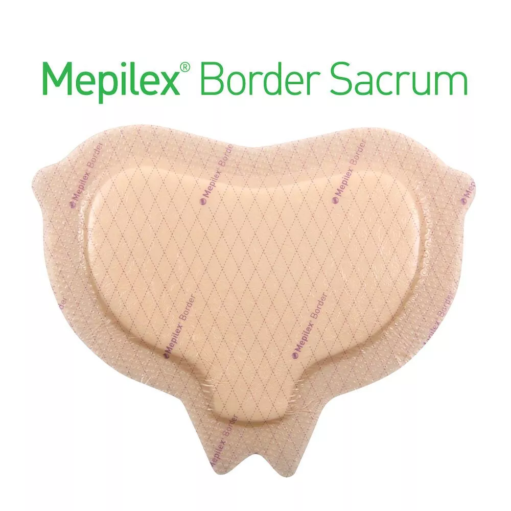 Mepilex Border Sacrum สำหรับแผลกดทับที่ก้นกบ ของแท้พร้อมส่ง EXP 2028 (ราคาต่อ 1 แผ่น)