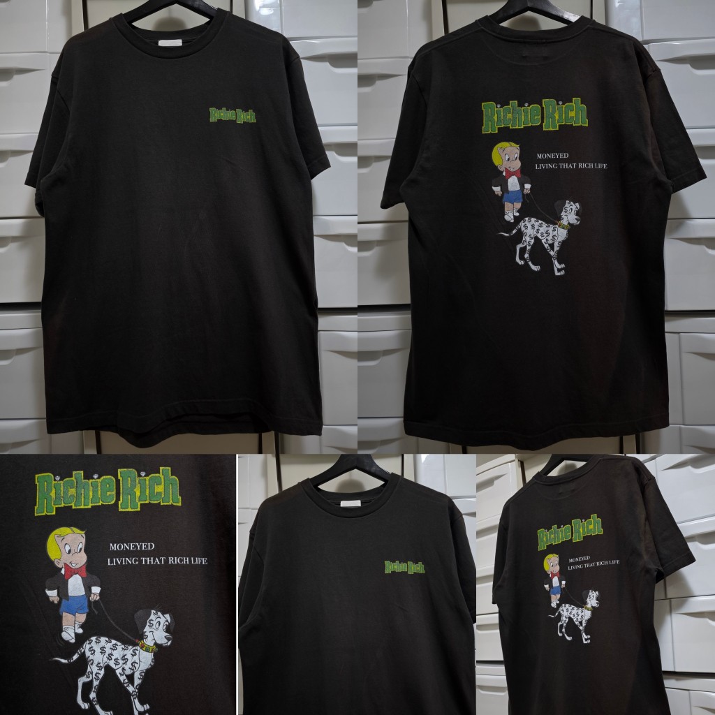 [ ของแท้ ] เสื้อยืด Richie Rich Size M (42/28) มือสอง สภาพดีมาก พร้อมส่ง
