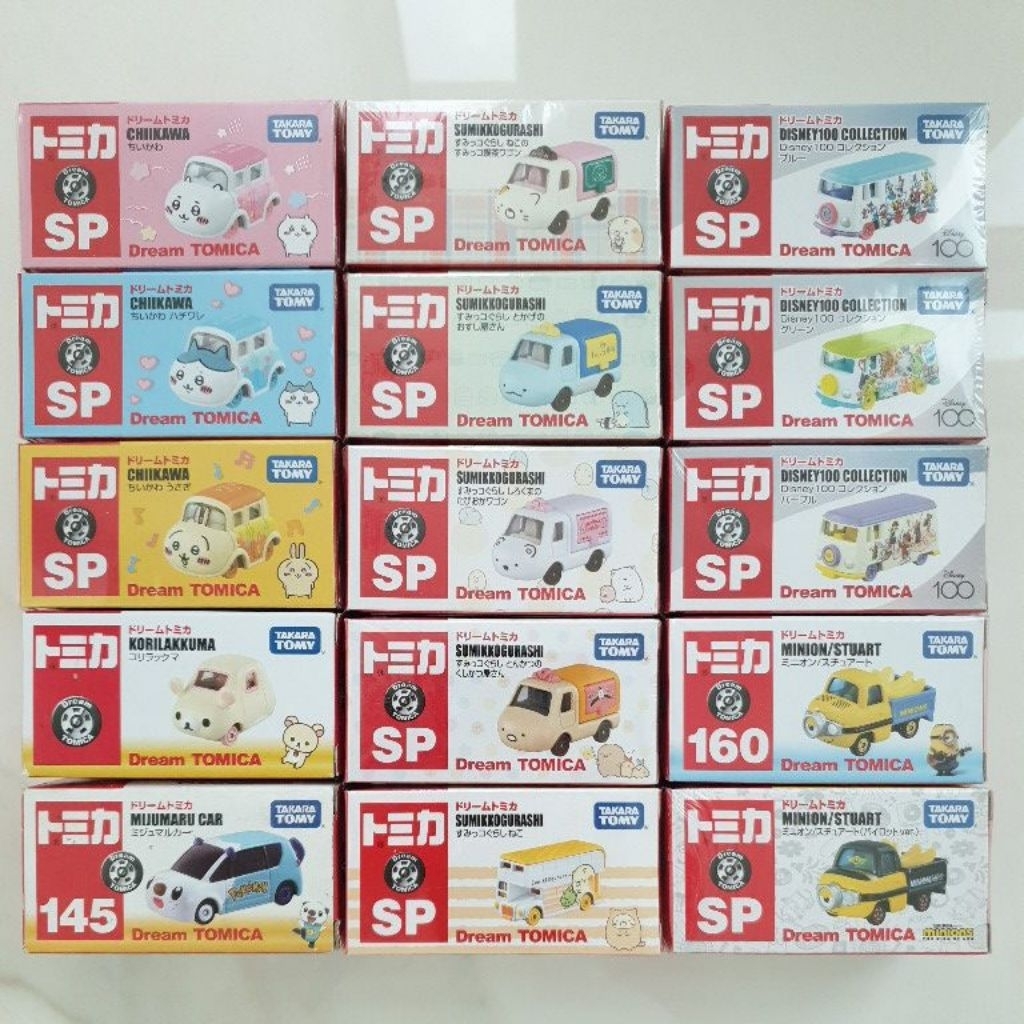 รถเหล็ก Tomica Dream Set1 / Kitty Snoopy Sumikko Minion Oshinoko Jujutsu Chiikawa