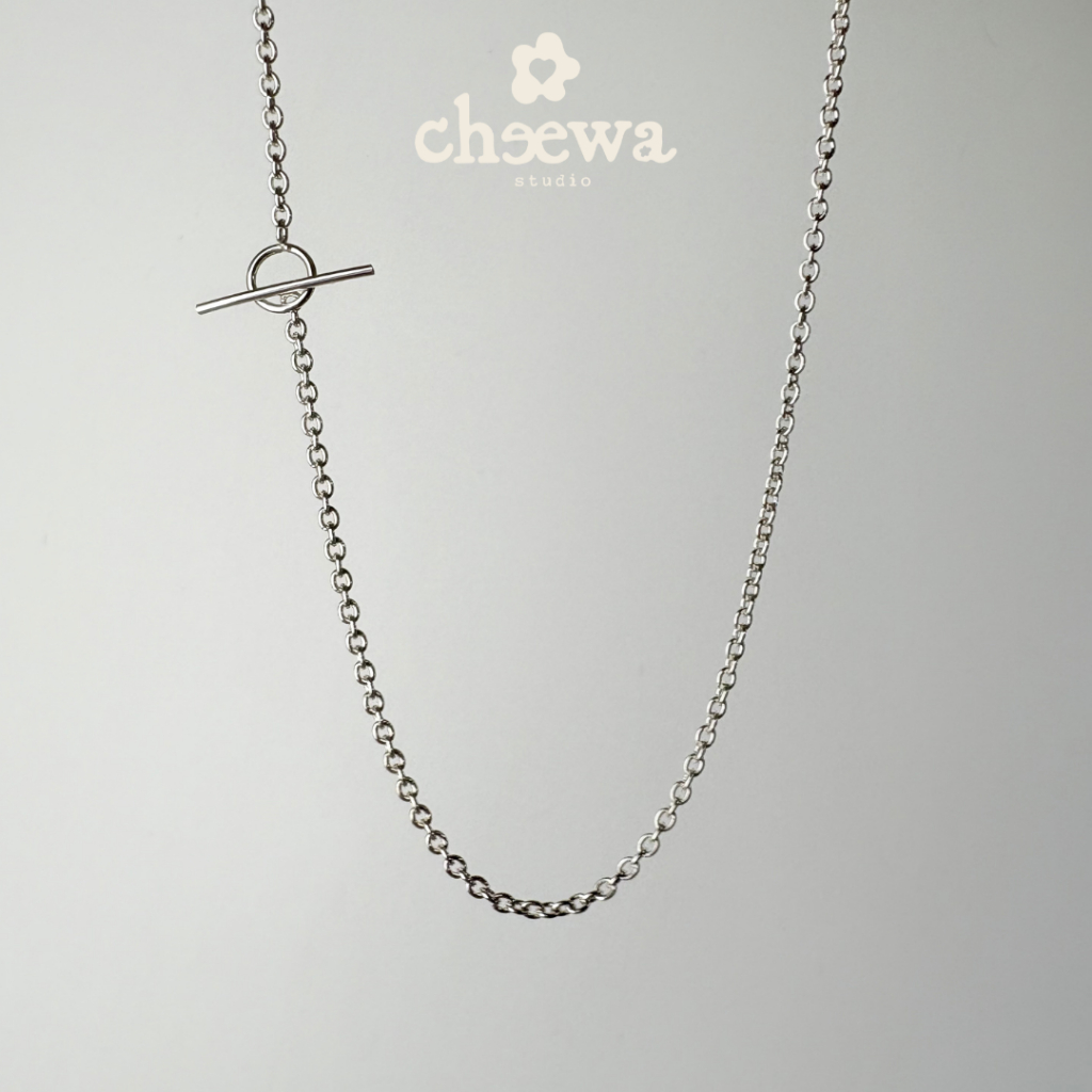Cheewa Studio | silver925 | classic OT chain necklace สร้อยเงินแท้ตะขอ OT (*เฉพาะสร้อย ไม่รวมจี้)