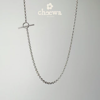 Cheewa Studio | silver925 | classic OT chain necklace สร้อยเงินแท้ตะขอ OT (*เฉพาะสร้อย ไม่รวมจี้)