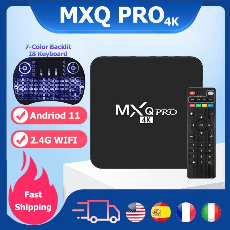 5G 4K MXQ PRO smart TV Android 12.1 16GB / 256gb WiFi HD Netflix, YouTube Supported