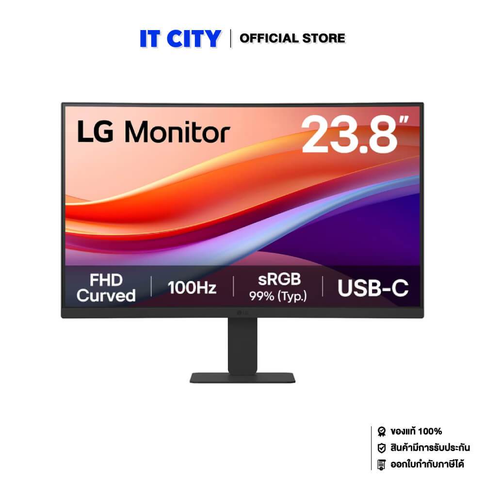 LG LED Curved Monitor 24U421A-B - 24”/FHD/VA/100Hz/5ms/3Y*3 MNL-002269
