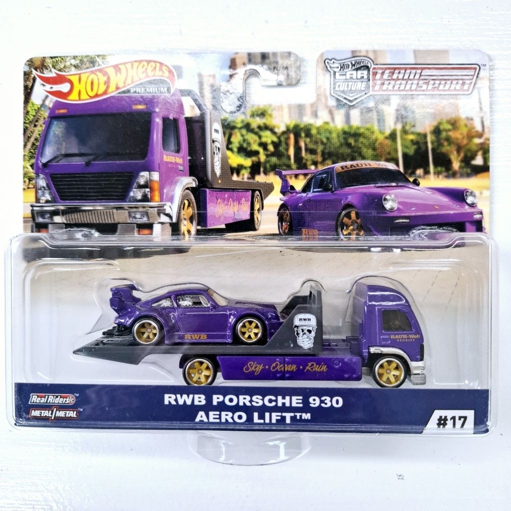 Hot wheels premium รุ่น RWB Porsche 930 Aero lift (ล้อยาง)แพ็คสวย