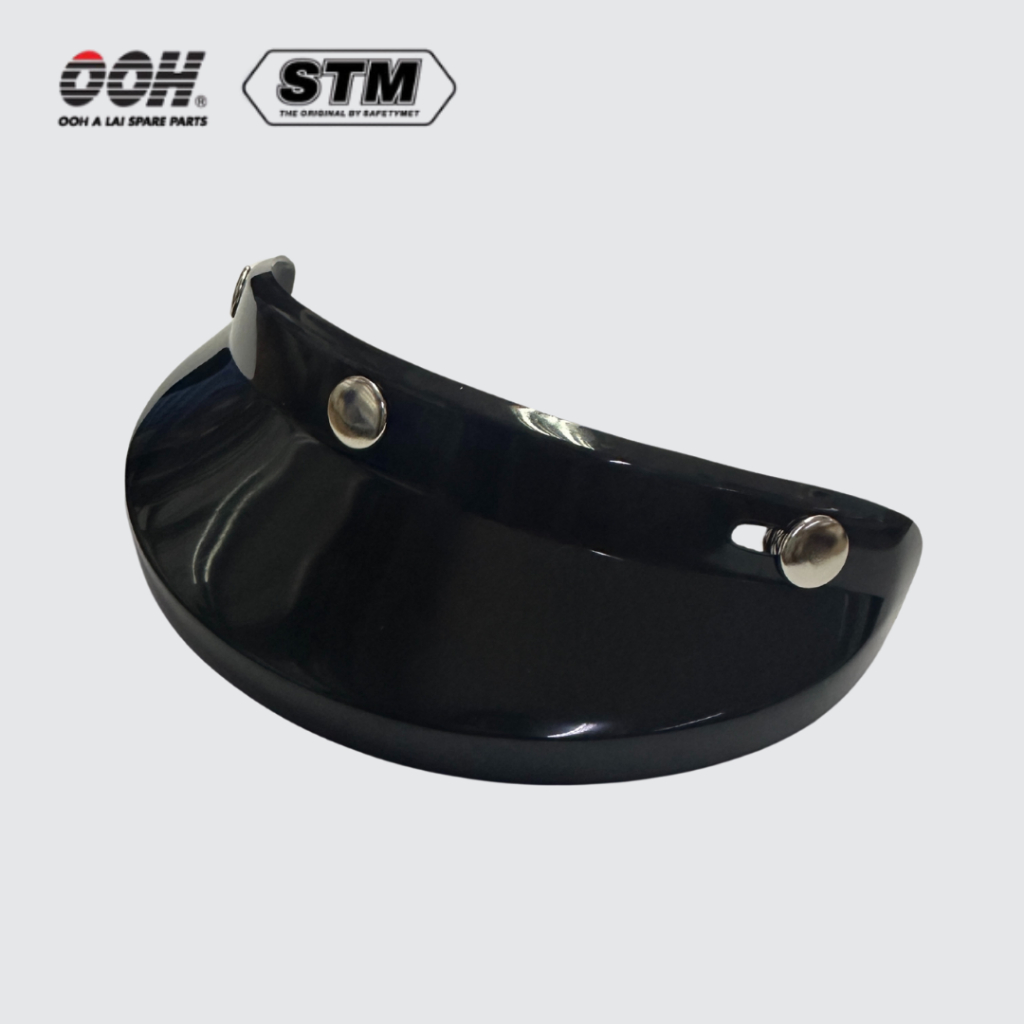 แก็บบังแดดหน้าหมวกกันน็อก ใช้สำหรับหมวกยี่ห้อ STM (แบบกระดุม)