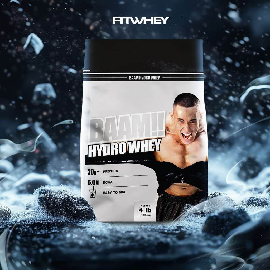 BAAM HYDRO WHEY (4 LB) | เวย์โปรตีนไฮโดรไลซ์ เวย์โปรตีนที่ย่อยง่าย และดูดซึมไว ท้องไม่อืด