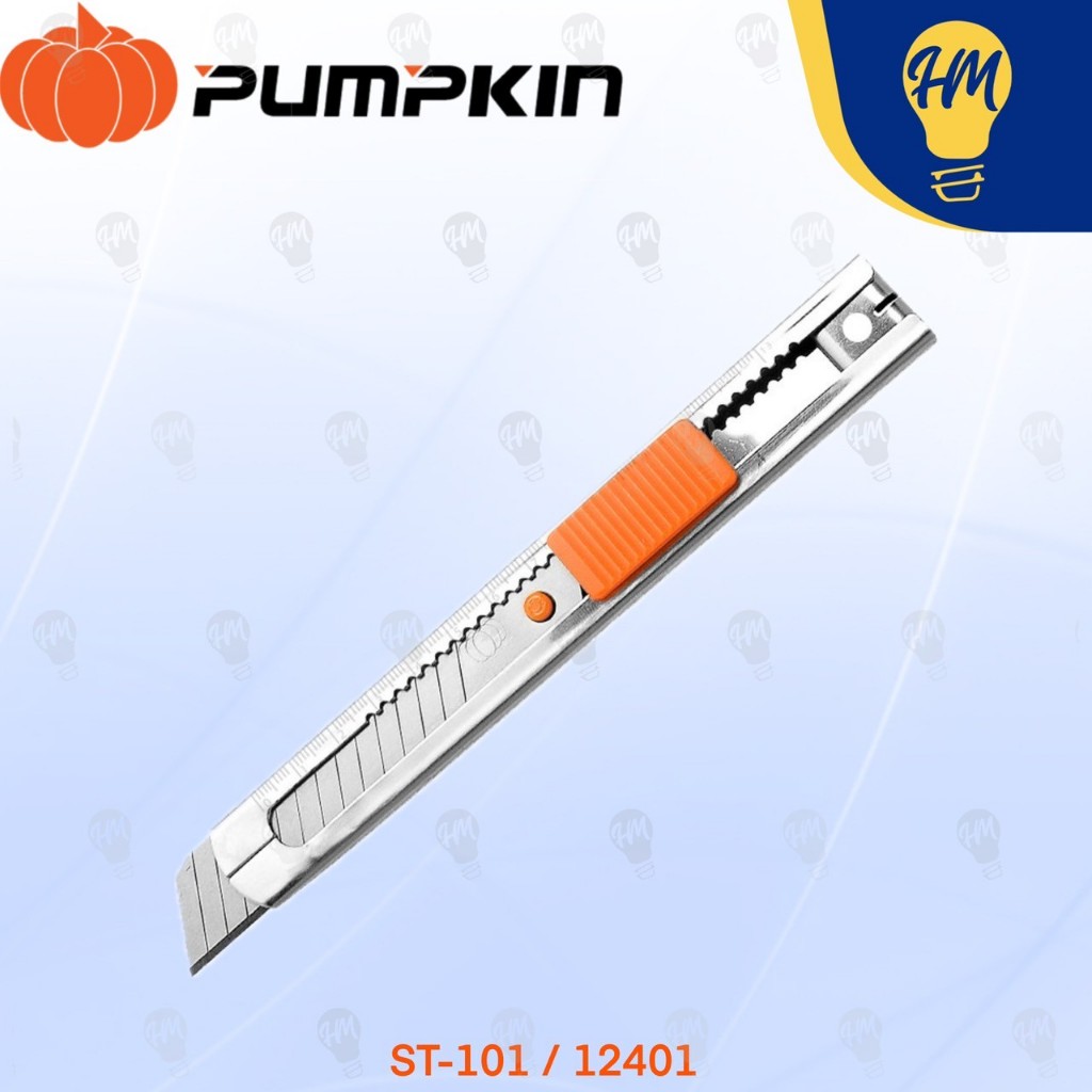 Pumpkin มีดคัตเตอร์ สเตนเลส เล็ก รุ่น ST-101 12401 และ ST-201 12405