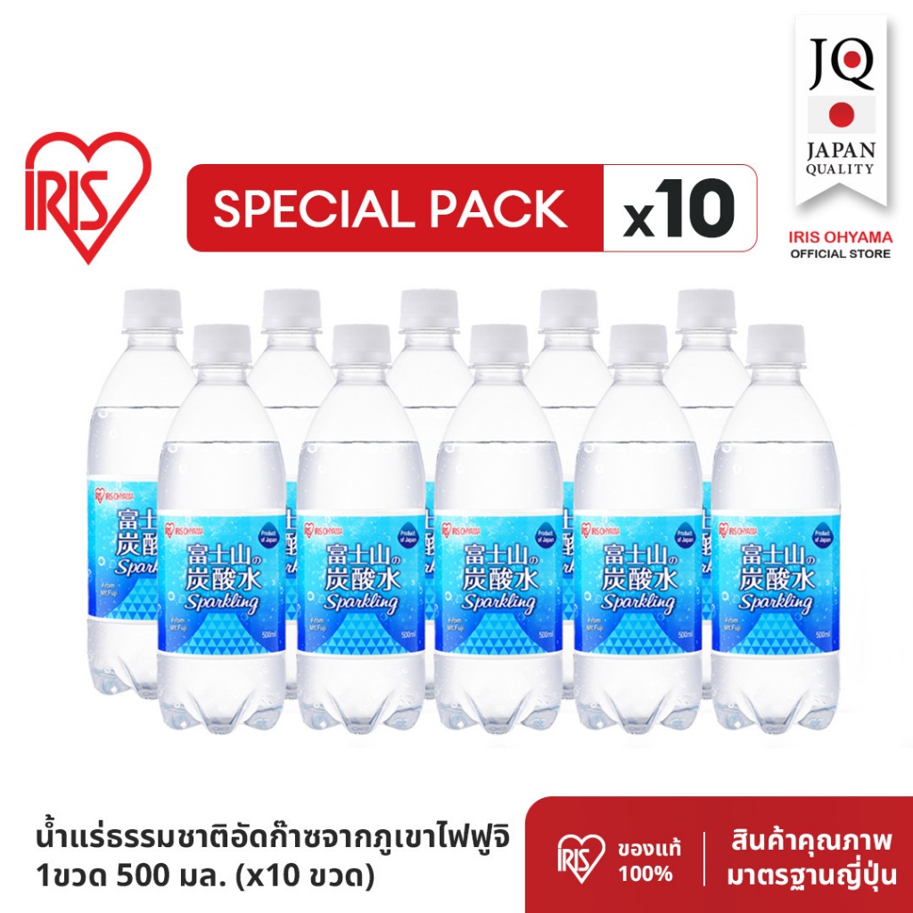 IRIS OHYAMA Mt.Fuji Sparkling Natural Mineral Water500ml.น้ำแร่ธรรมชาติอัดก๊าซจากภูเขาไฟฟูจิ500มล.6/