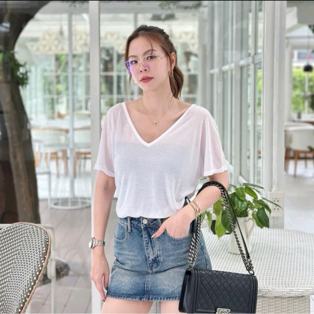 Deezyy ผ้าSnowบางเบา ระบายเหงื่อได้ดี (รุ่นคอวีเอวจั้ม) - รูปที่ 2