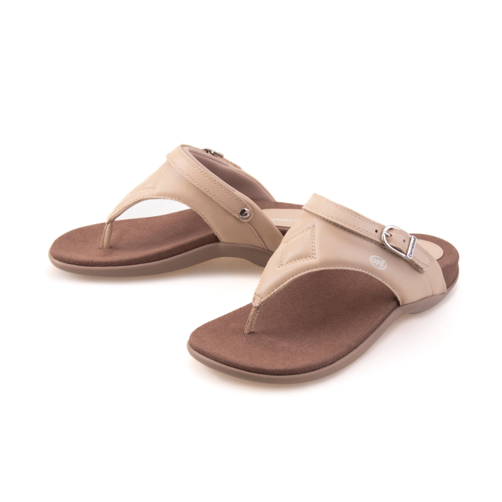 Dortmuend Flats & Comfort Jena JF135 026-000 Khaki รองเท้าส้นเตี้ยเพื่อสุขภาพ