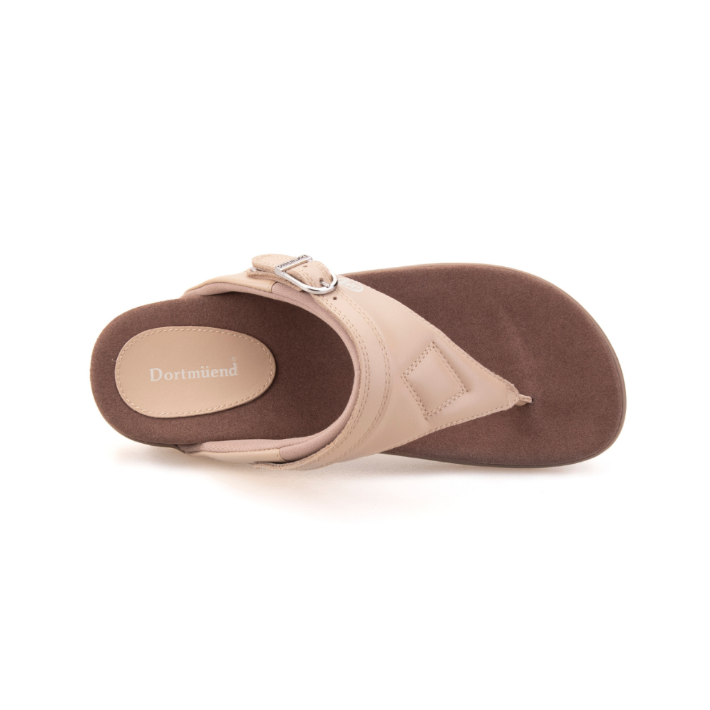 Dortmuend Flats & Comfort Jena JF135 026-000 Khaki รองเท้าส้นเตี้ยเพื่อสุขภาพ - รูปที่ 5