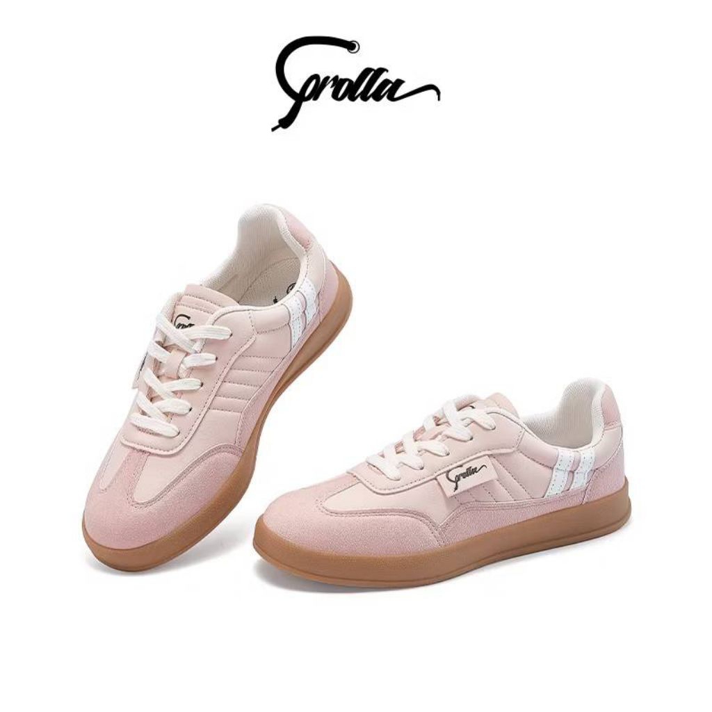 💥มือ1 ชมพู38 แค่ลอง💥 รองเท้าผ้าใบแบรนด์ Corolla. สไตล์มินิมอลสำหรับผู้หญิง ใส่วิ่ง รองเท้ากีฬาเพื่อส