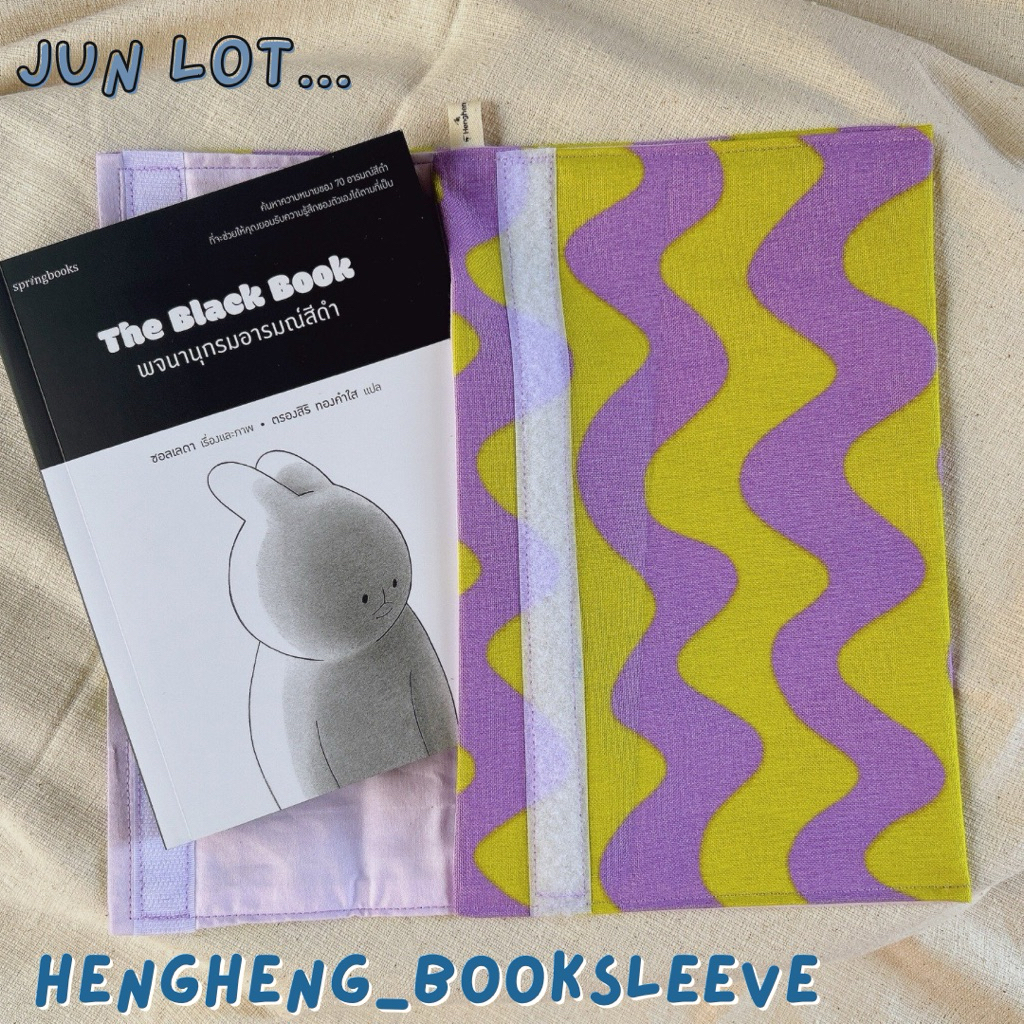 Book sleeve , Book cover กระเป๋าใส่หนังสือ Jun lot 🪸🍇