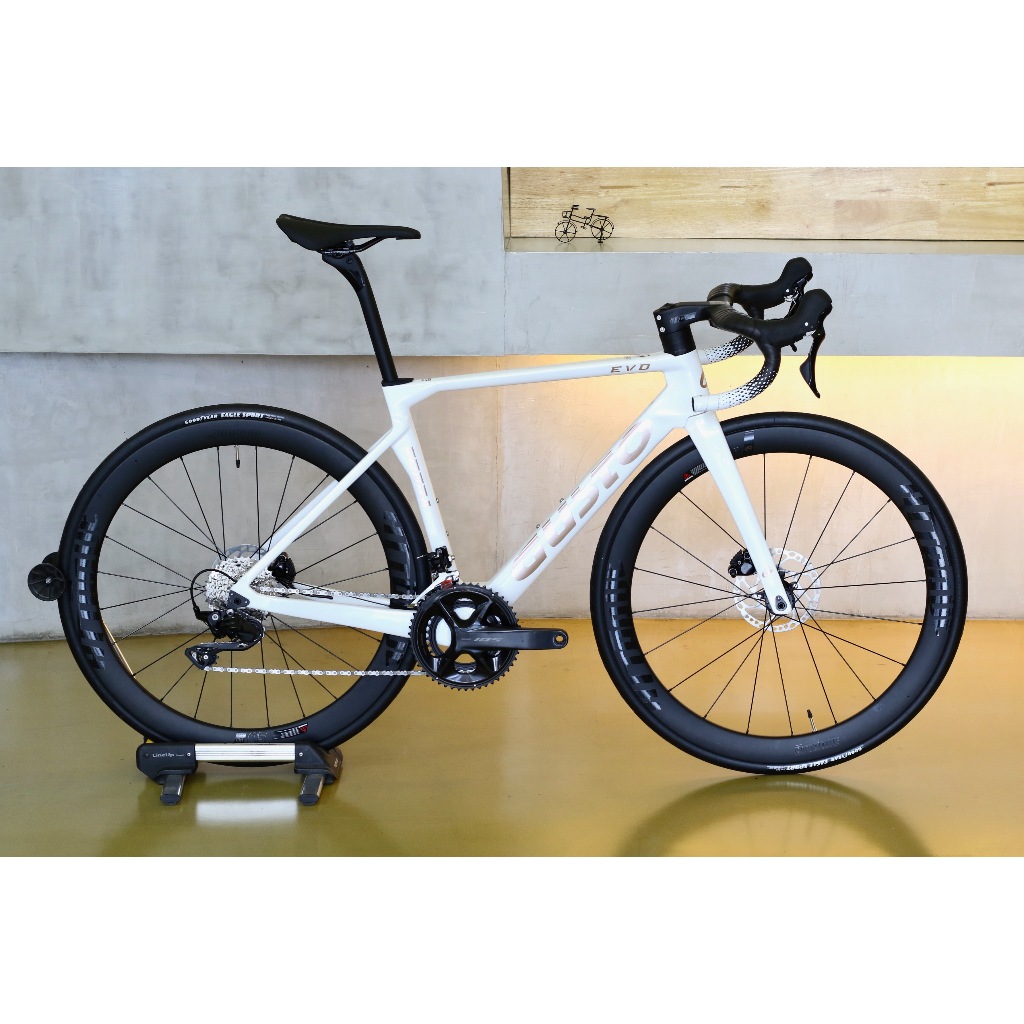 จักรยานเสือหมอบ Gusto รุ่น COBRA EVO ELITE ULTRA 105 R7120 12 sp. Size S สี PEARL WHITE  /1 (2025)