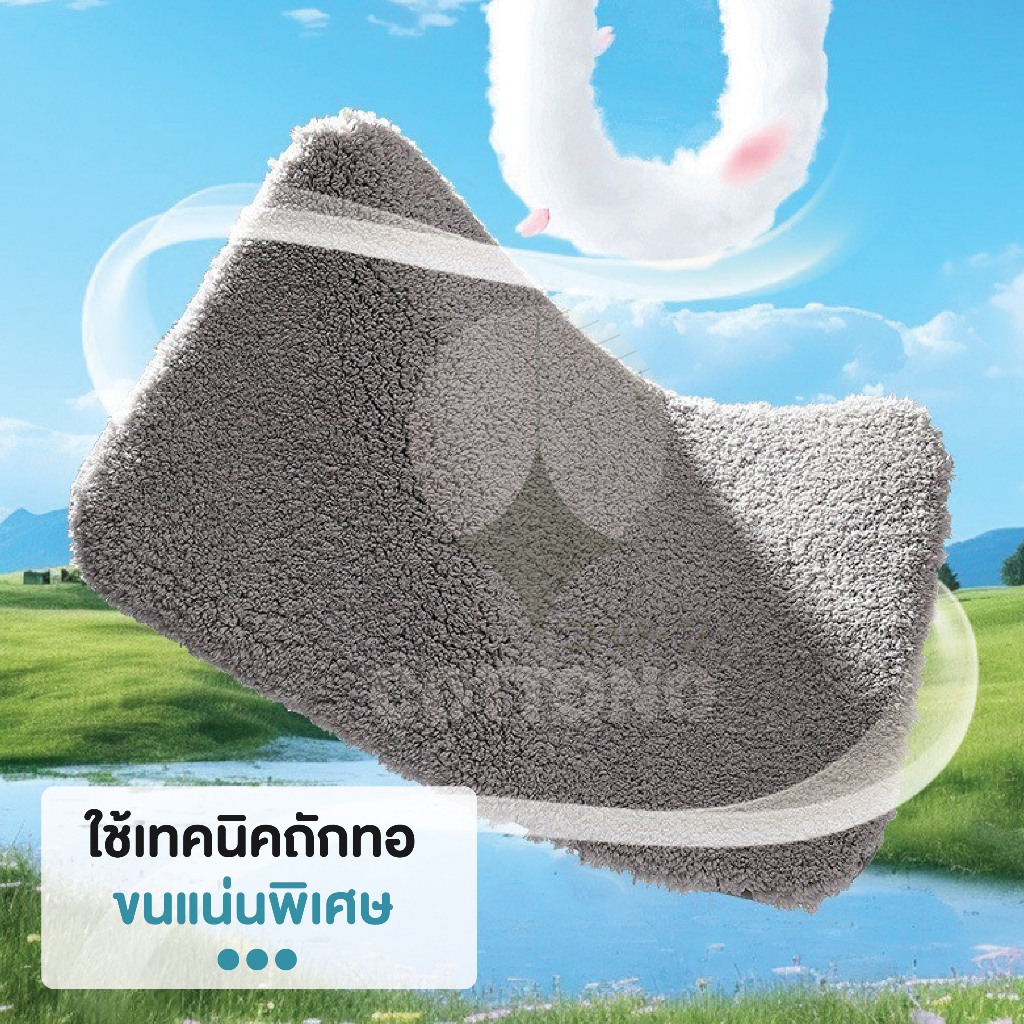 【COTTONO コットンノ】MM401 พรมมินิมอล พรมเช็ดเท้าพรมขนนุ่ม พรมปูพื้นห้องนอน พรมเช็ดเท้าห้องน้ํา SET ราคา ถูกที่สุด ดีลบีเคเค แกลเลอรีภาพที่ 6