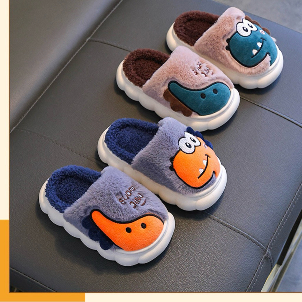 QQ SLIPPERS 〰️ 🦖 Dino Dino 🦖 ร้องเท้าใส่ในบ้าน ✅ มีเก็บเงินปลายทาง ✅ - รูปที่ 4
