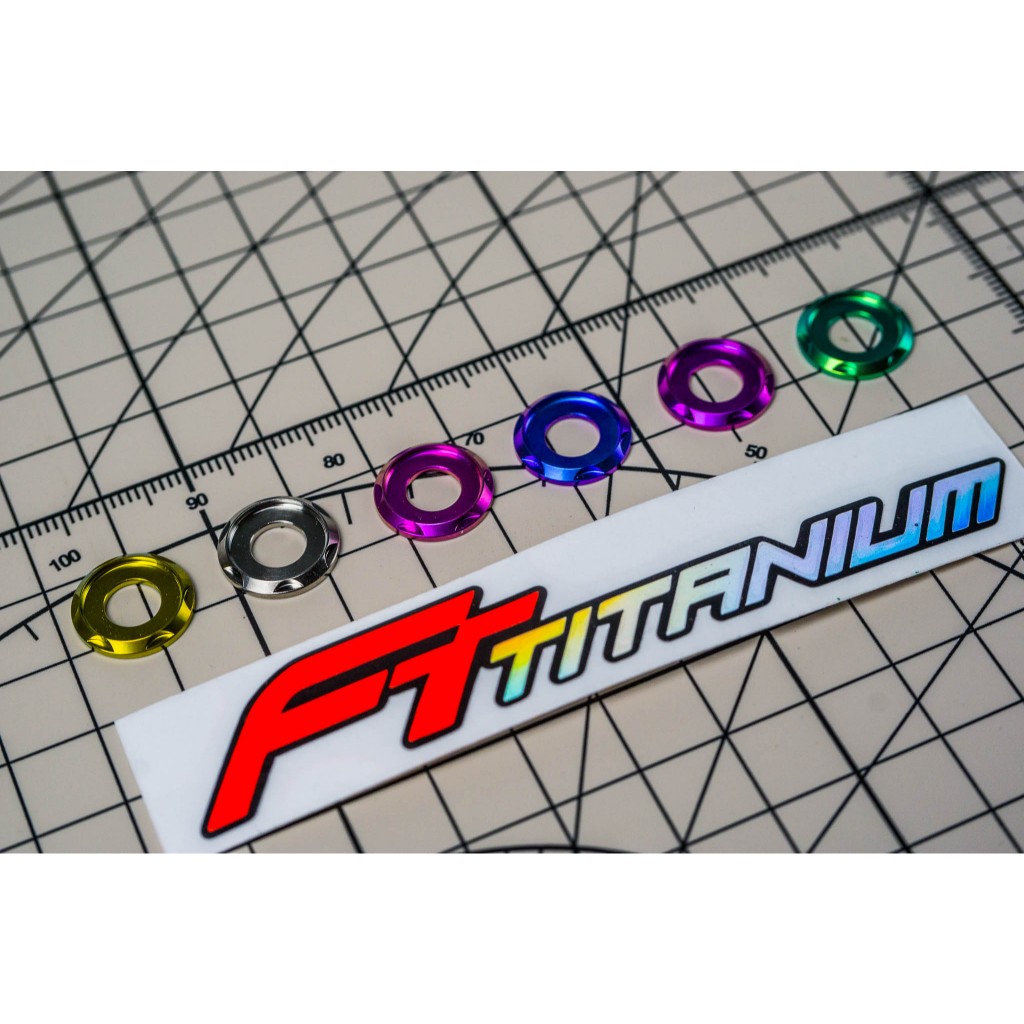 แหวนรองไทเทเนียม M6 M8 M10