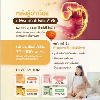 Love Plant Based Protein เลิฟ โปรตีนพืช สูตรแพทย์ โปรตีนบำรุงคุณแม่ ก่อนท้อง ตั้งครรภ์ และหลังคลอด