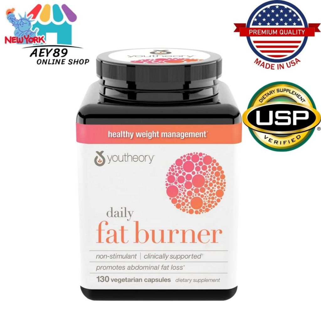 Youtheory daily fat burner 130เม็ด /60เม็ด