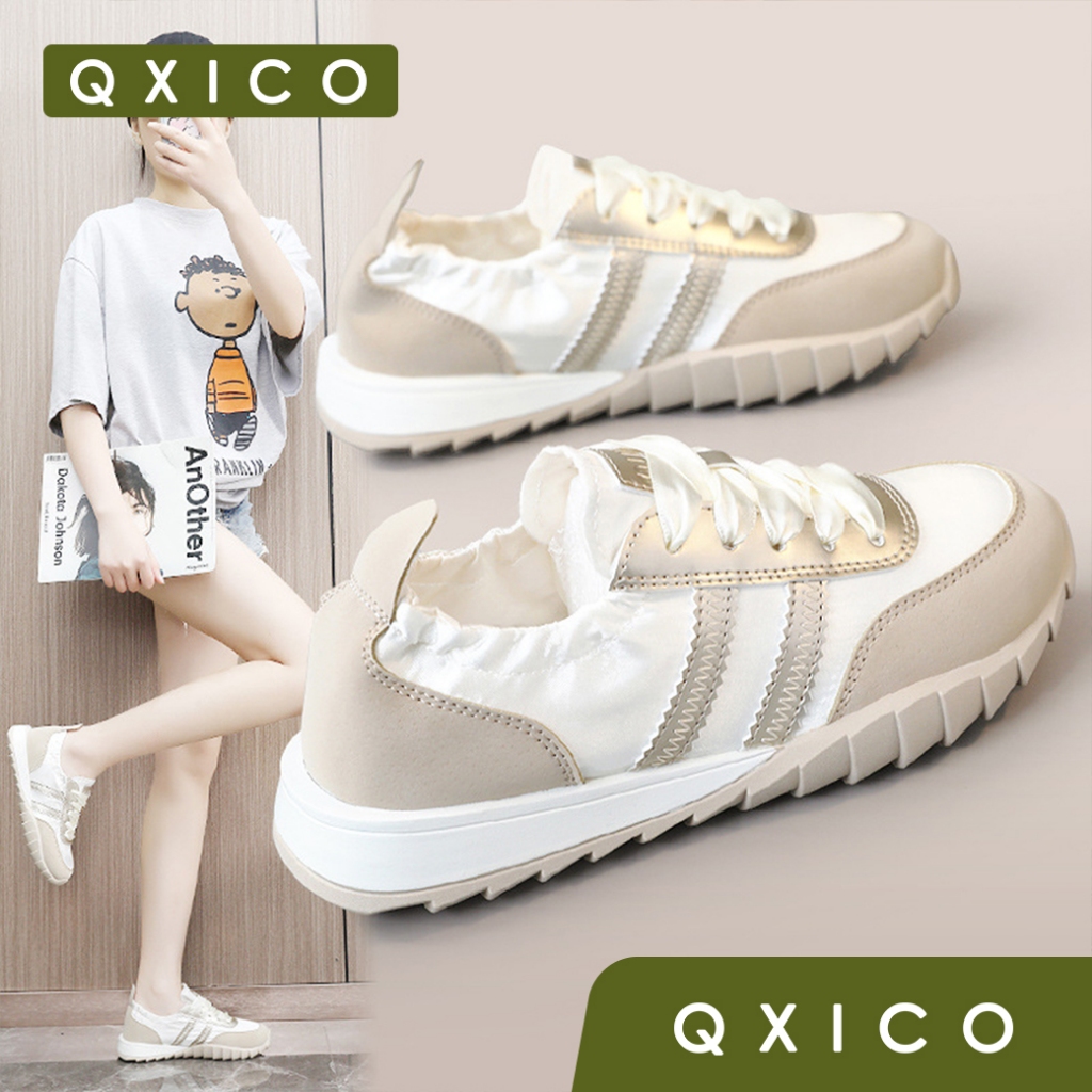 Qxico รุ่น CM151 รองเท้าผ้าใบแฟชั่น รองเท้าผู้หญิง รองเท้าผ้าใบ