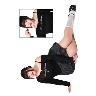 kome.offi เสื้อแขนยาวผ้าบาง รุ่น romantic recorded
