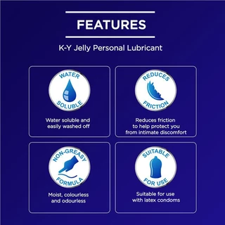 เจลหล่อลื่น ดูเร็กซ์ เค-วาย เจลลี่ เจลใส สูตรน้ำ เควาย Durex K-Y Jelly Personal Lubricant KY จำนวน 1 หลอด 50 ก.