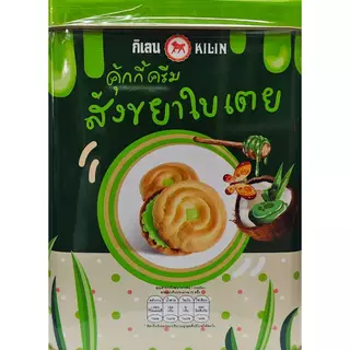 ขนมปังปิ๊บจิ๋ว กิเลน คุ้กกี้โรลรสสังขยาใบเตย น้ำหนัก 400 กรัม สด ใหม่!!!