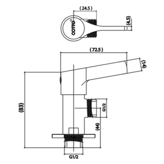 COTTO CTSE1001(HM) วาล์วเปิด-ปิดน้ำ