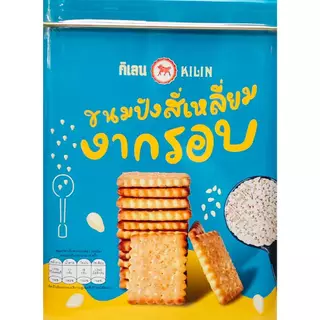 ขนมปังปิ๊บจิ๋ว กิเลน รสงากรอบ น้ำหนัก 400 กรัม กก.1ปิ๊ป