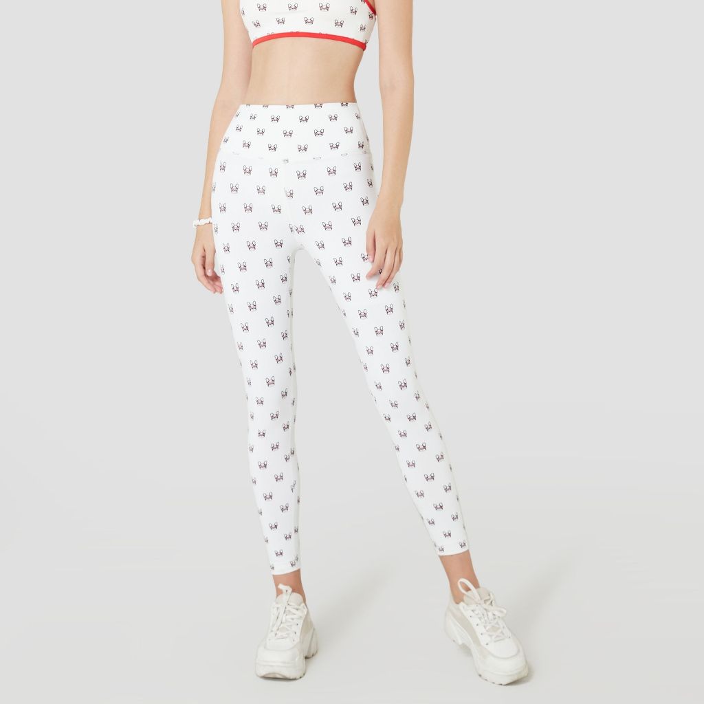 D&P Sport Leggings | Love Me Love My Dog | D-2728 กางเกงเลกกิ้งขายาว กระชับกล้ามเนื้อ ยกสะโพก