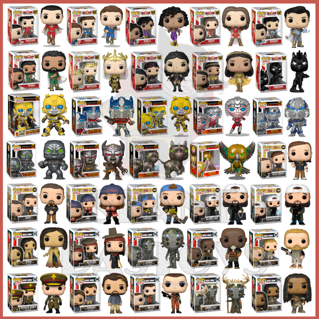 {PRE-ORDER} Funko Pop! Movies : Shazam, Transformers, Clerks III, Rebel Moon