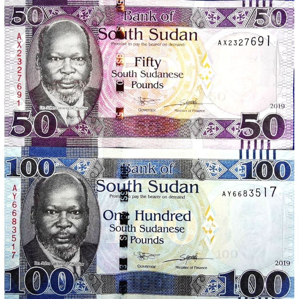 แบงก์​สะสม​ ซูดานใต้  South​ Sudan, ชุดคู่ 2 ฉบับ, ไม่​ผ่าน​ใช้​ UNC, B149