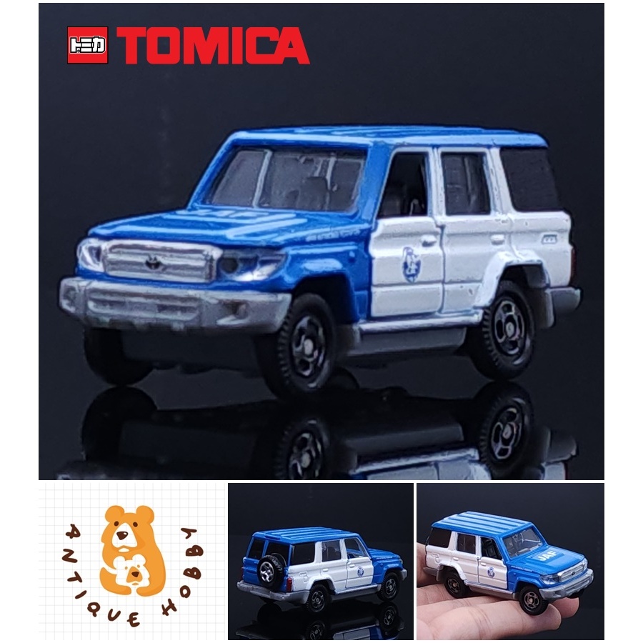 👑รถ โมเดลรถ TOMICA 1/64 มือสอง : TOYOTA LAND CRUISER 70 - JAF👑