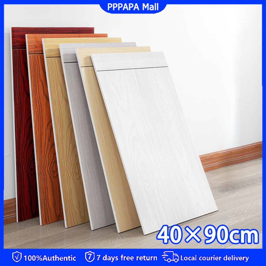 【จัดส่งจากกทม🚚】PVC กระเบื้องยาง 40x90cm พื้นกระเบื้องยางลายไม้ กระเบื้องยางลายหินอ่อน กันน้ำ สารหน่ว