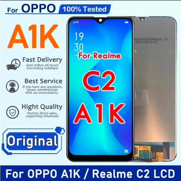 หน้าจอ OPPO A1K/Realme C2 จอ LCD พร้อมทัชสกรีน ออปโป้ A1K, อะไหล่มือถือ LCD Screen Display Touch A1K