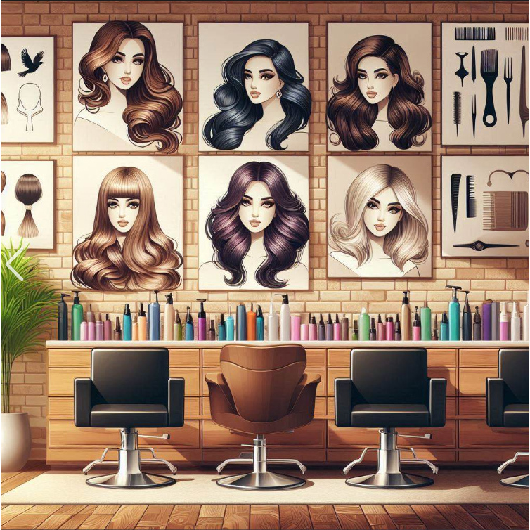 โปสเตอร์ ทรงผมผู้หญิง Women's Hairstyles Poster 24”x35” Inch Fashion Barber Beauty Salon Hairdresser v8 - รูปที่ 2