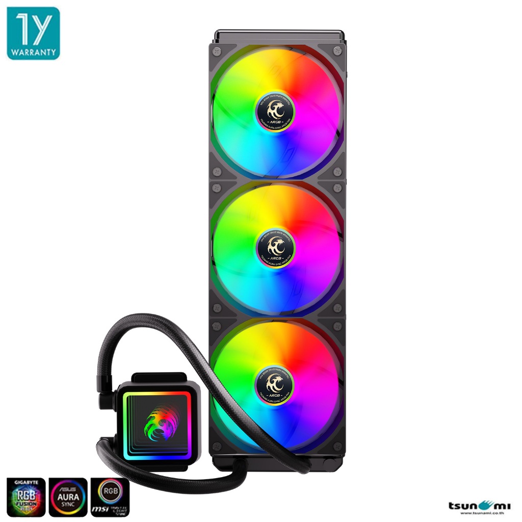 ชุดน้ำระบบปิด Tsunami V360 ARGB TDP 280W AIO Liquid Cooler รับประกัน 1 ปี
