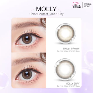 Kitty Kawaii 1Day Contact Lens : Oneday คอนแทคเลนส์รายวัน รุ่น Molly Brown