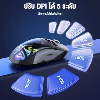 Onikuma Chouko Tri-Mode Wireless Gaming Mouse เมาส์เกมมิ่งไร้สาย เชื่อมต่อ 3 โหมด แบตอึด