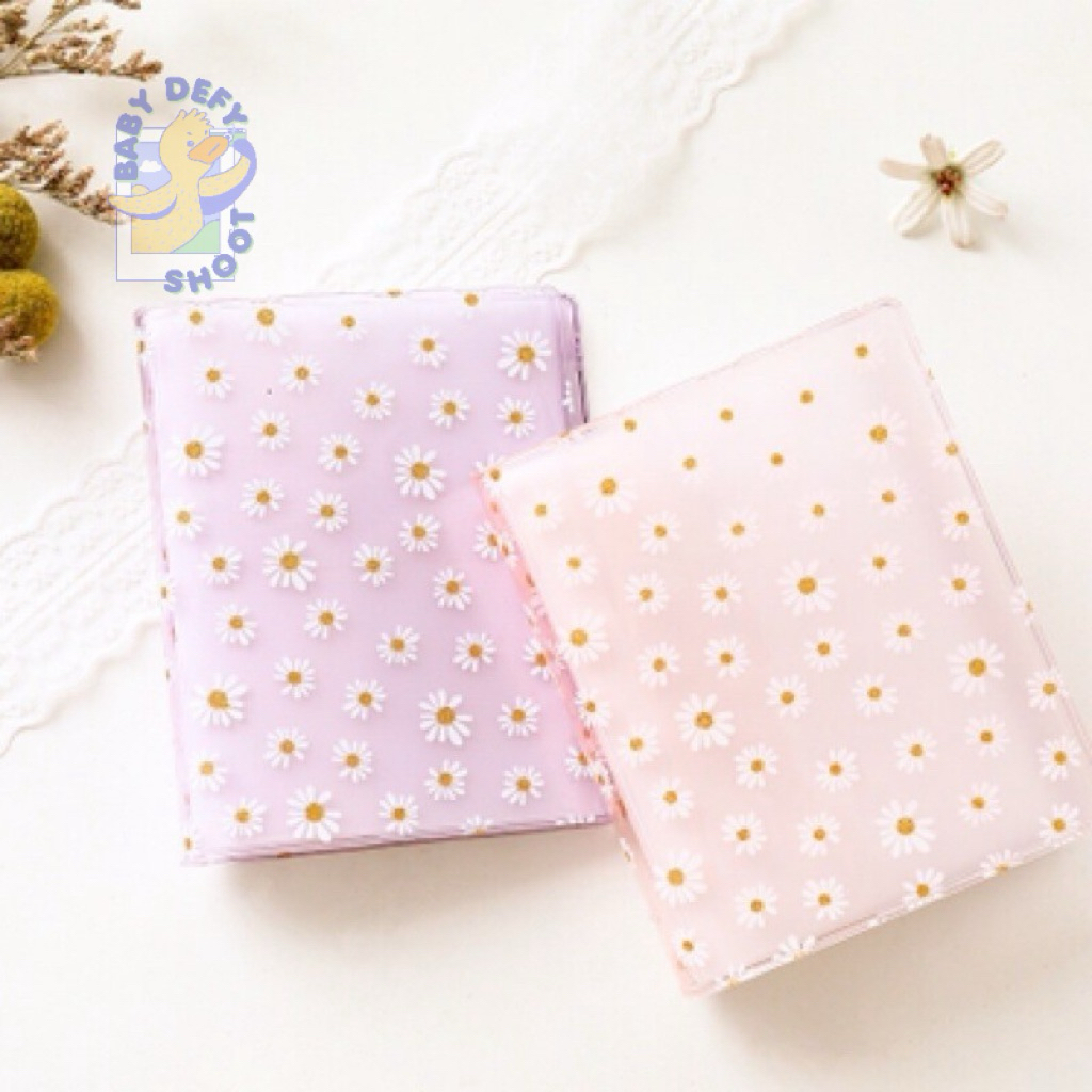 <รับอัดรูป🎞️> อัลบั้มปกPVC เดซี่ 3สี🌼 2*3นิ้ว/ 3*4นิ้ว 64รูป การ์ด นามบัตร รูป โพลาลอยด์ Instax Mini บัตร