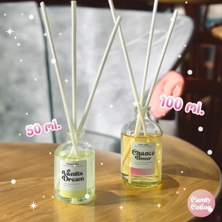 ✨New!! ก้านไม้หอมปรับอากาศ (50 ml.) น้ำหอมปรับอากาศ ขวดทรงกลม ใช้ได้นาน 1 เดือน กระจายกลิ่นได้ดี ฟรี! ก้านไม้ไฟเบอร์