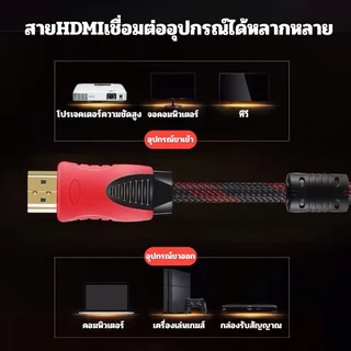 สายสัญญาณ HDMI สาย HDMI M/M เหมาะสำหรับจอคอมพิวเตอร์ จอทีวี จอโปรเจคเตอร์ ความยาว 3 เมตร 5 เมตร 10 เมตร และ 15 เมตร